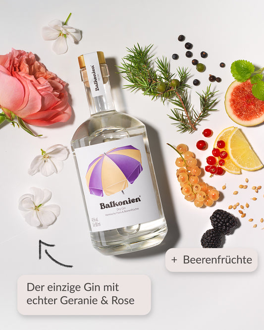 Balkonien® Dry Gin – Heimische Flora & Beerenfrüchte